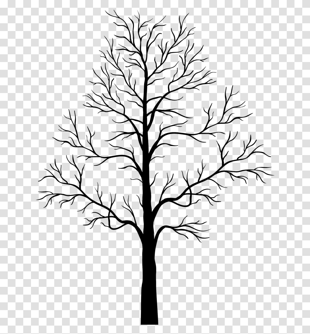 Leafless Tree Clipart Background Tree Silhouette, Gray, World Of Warcraft Transparent Png