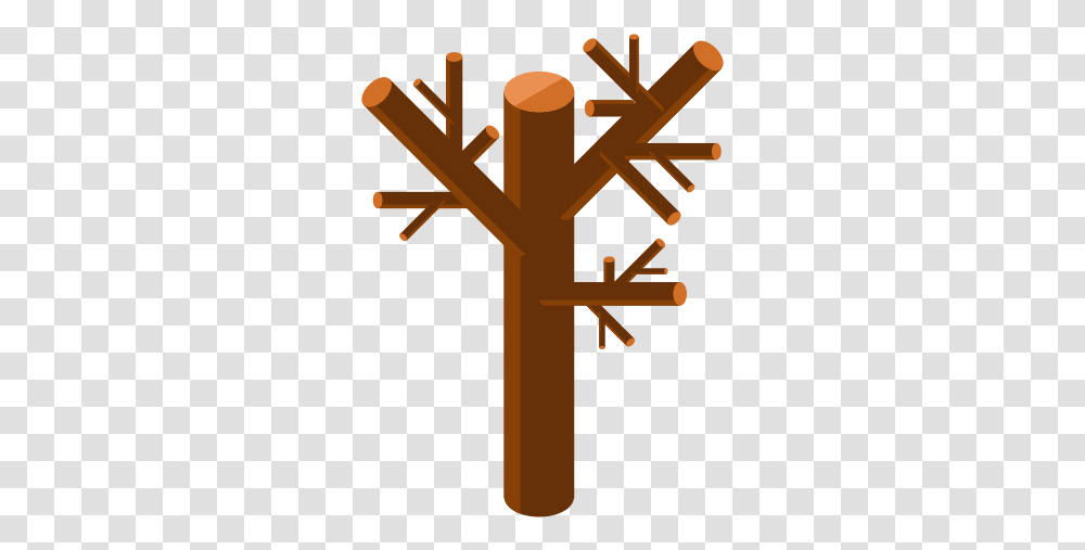 Leafless Tree Icon Free Download And Vector Cross, Symbol, Plant, Coat Rack, Outdoors Transparent Png