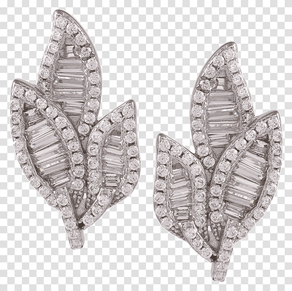 Leafy Bagautte Studs Sketch, Jewelry, Accessories, Accessory, Lace Transparent Png