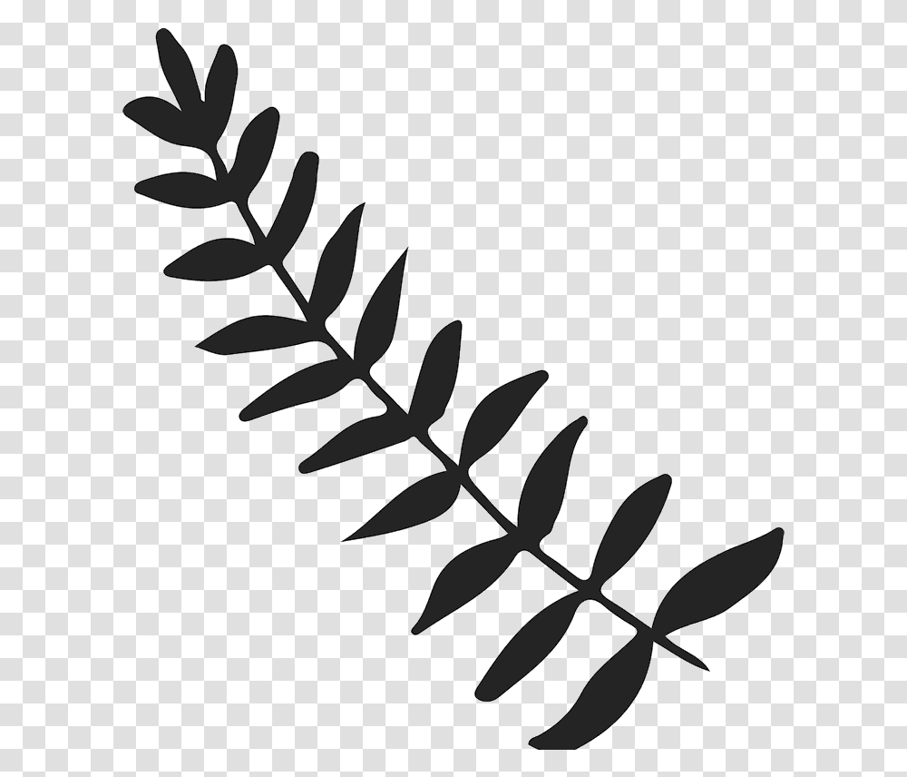 Leafy Branch, Gray Transparent Png
