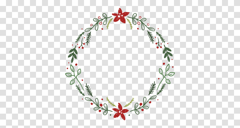Leafy Christmas Wreath & Svg Vector File Simple Christmas Wreath Svg, Pattern, Heart, Plant Transparent Png