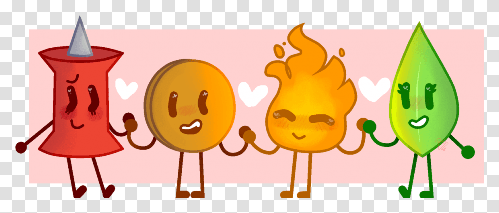 Leafy Died 5 Seconds Later Bfb Leafy X Firey, Food, Sweets, Confectionery, Halloween Transparent Png