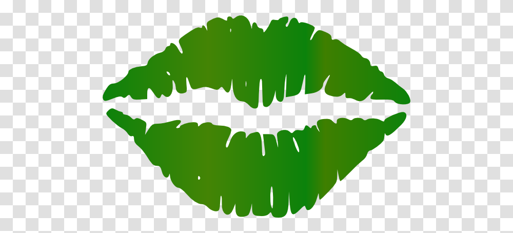 Leafy Kiss Clip Art, Green, Mouth, Plant, Footprint Transparent Png