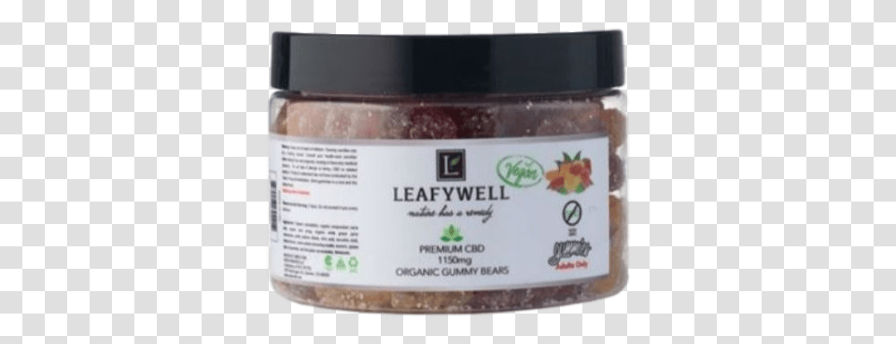 Leafywell Vegan Premium 1150 Mg Cbd Organic Bears Cosmetics, Food, Menu, Fudge Transparent Png