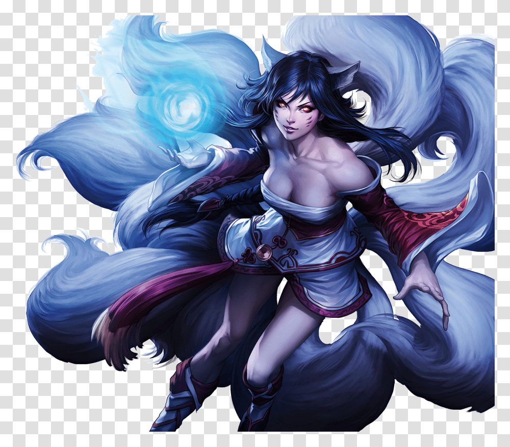 League Of Legends Ahri Art, Person, Human, Costume Transparent Png