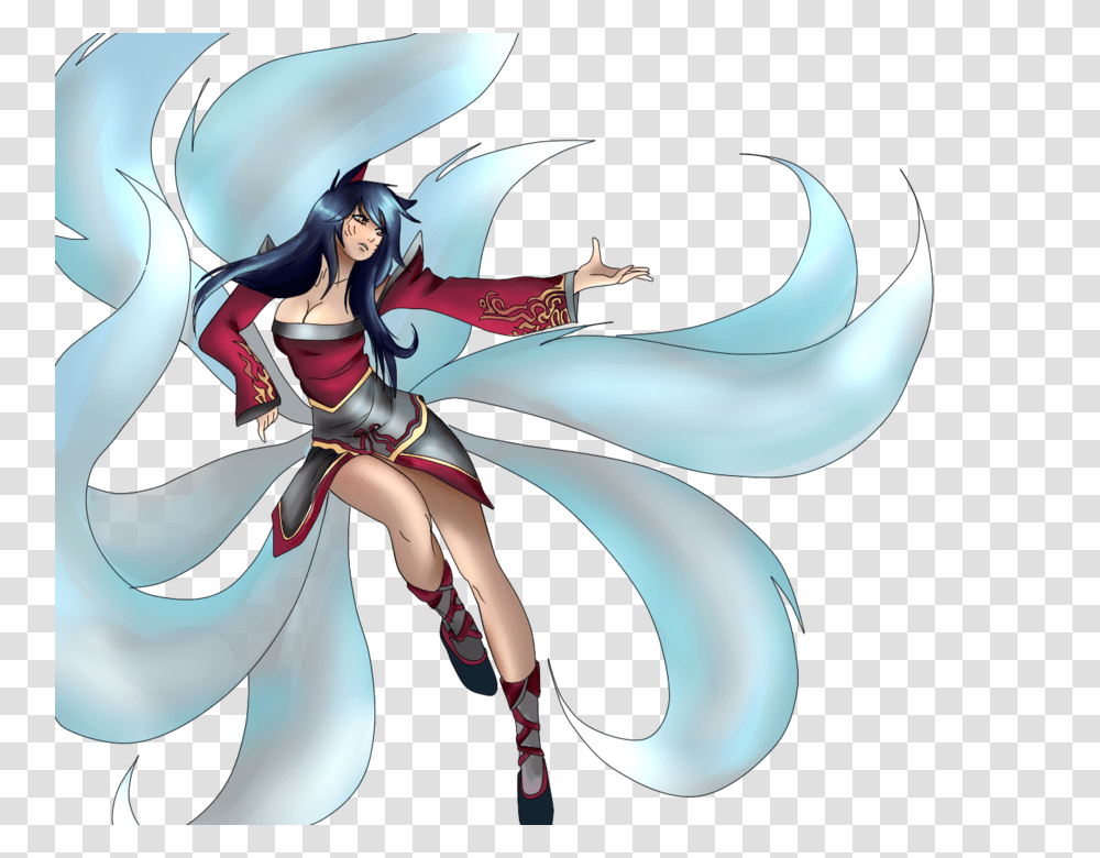 League Of Legends Ahri Image, Comics, Book, Manga, Person Transparent Png