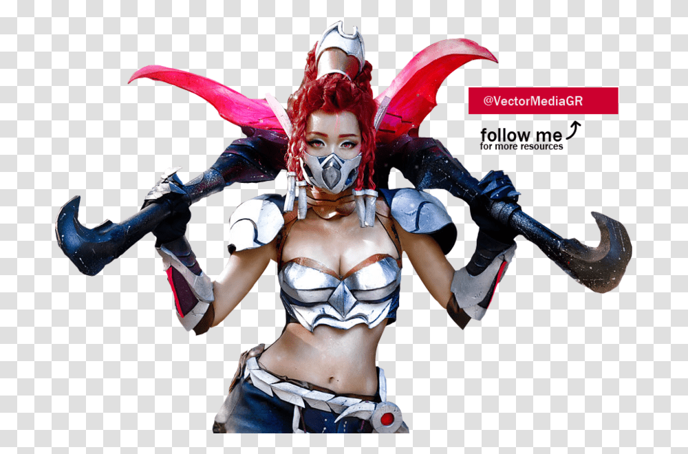 League Of Legends Cosplay Akali, Costume, Person, Leisure Activities Transparent Png