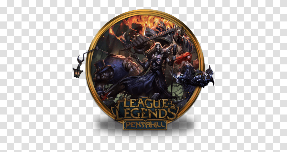 League Of Legends Gold Border Iconset Pentakill Mordekaiser, Person, Human, World Of Warcraft, Ninja Transparent Png