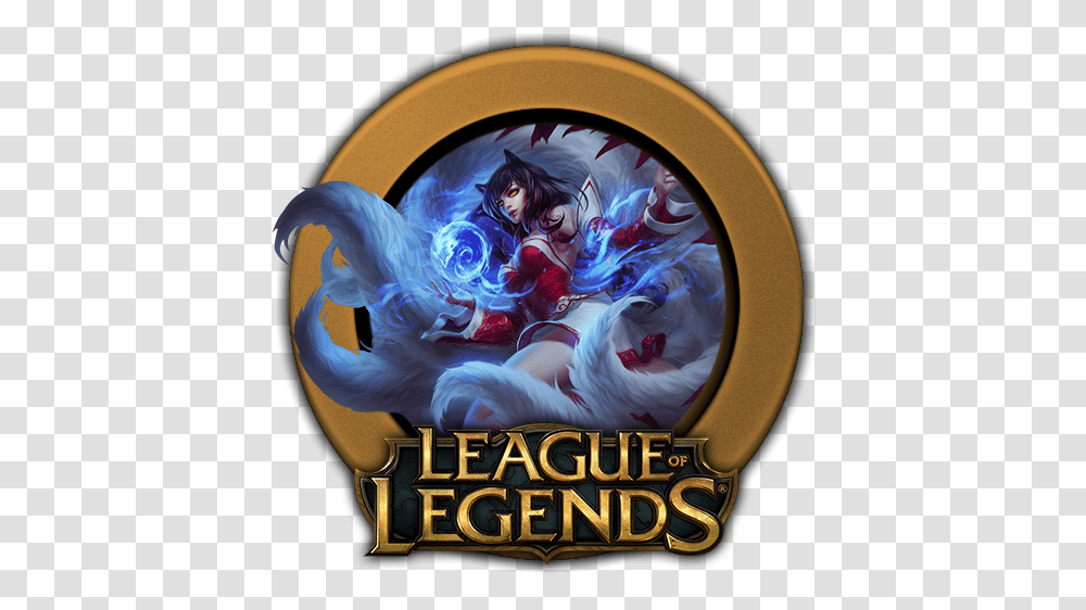 League Of Legends Icon Icona League Of Legends Ahri, Person, Art, Text, Pattern Transparent Png