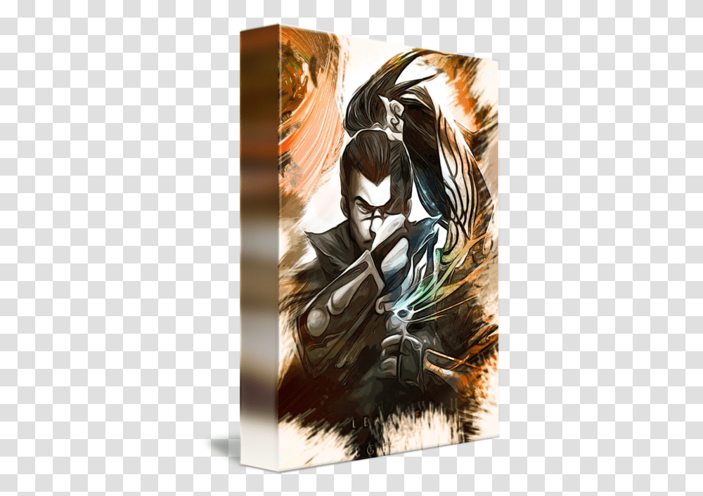 League Of Legends Yasuo By Dusan Naumovski Mobile Phone, Poster, Advertisement, Person, Book Transparent Png