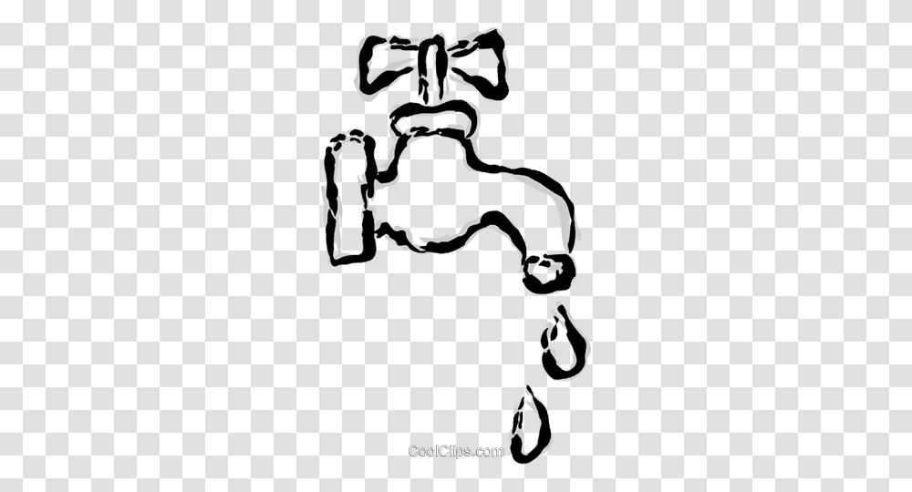 Leaky Faucet Royalty Free Vector Clip Art Illustration, Stencil, Animal, Mammal Transparent Png
