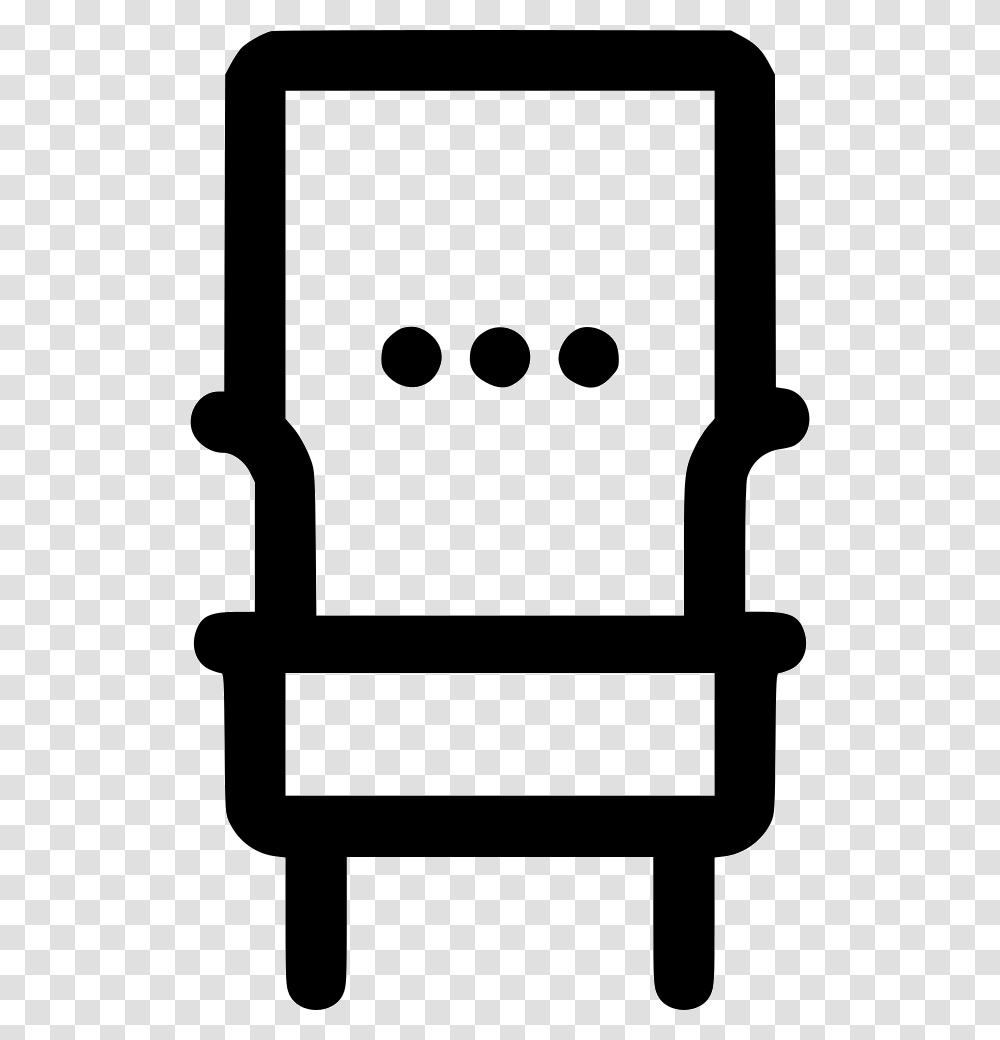Lean Chair, Stencil Transparent Png
