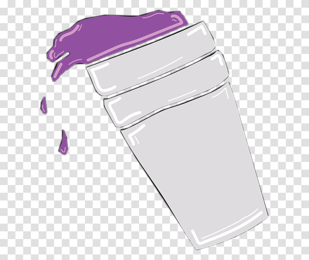Lean Cup Purple Purplecup Codein Freetoedit Lean, Bottle, Water Bottle, Sink Faucet, Shaker Transparent Png