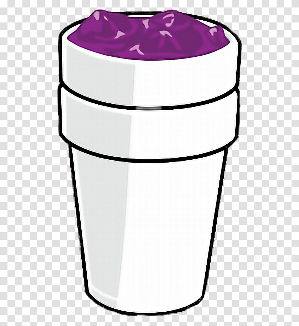 Lean Purple Purplecup Codein Cup Freetoedit, Bucket, Cylinder, Plastic Transparent Png