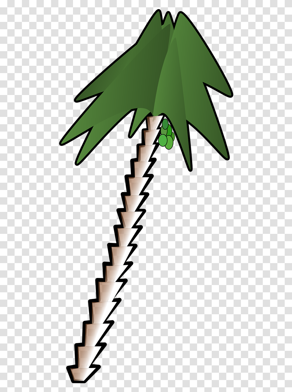 Leaning Palm Tree Leaning Tree Clipart, Plant, Cross Transparent Png