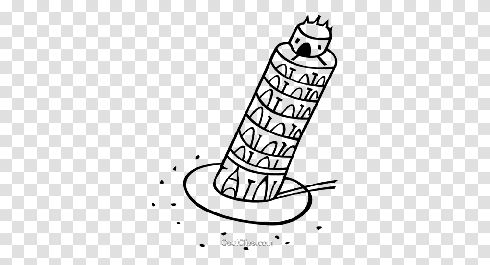 Leaning Tower Of Pisa Royalty Free Vector Clip Art Illustration, Spiral, Hat, Apparel Transparent Png