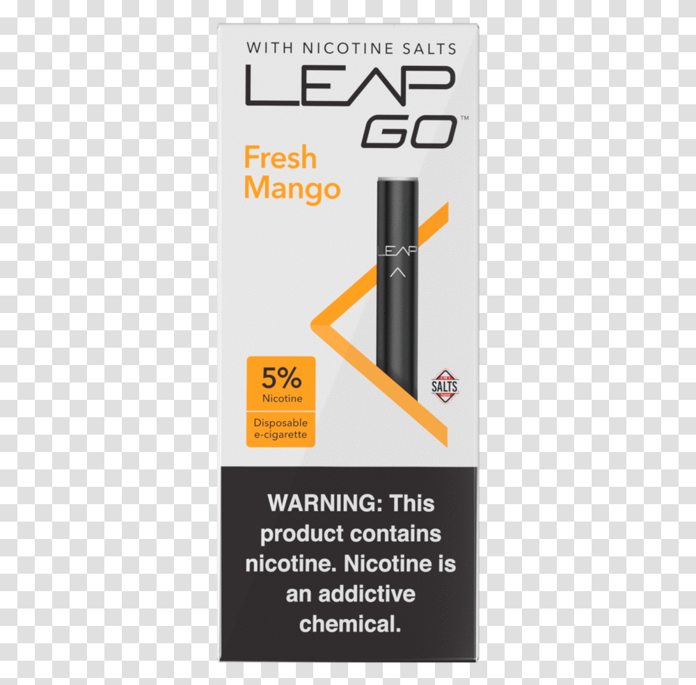 Leap Go Fresh Mango Disposable Flashlight, Cosmetics, Label Transparent Png