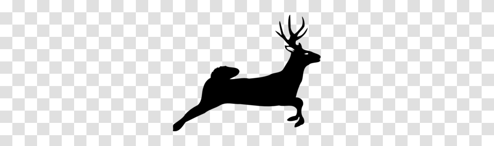 Leaping Deer Silhouette Clip Art, Gray, World Of Warcraft Transparent Png