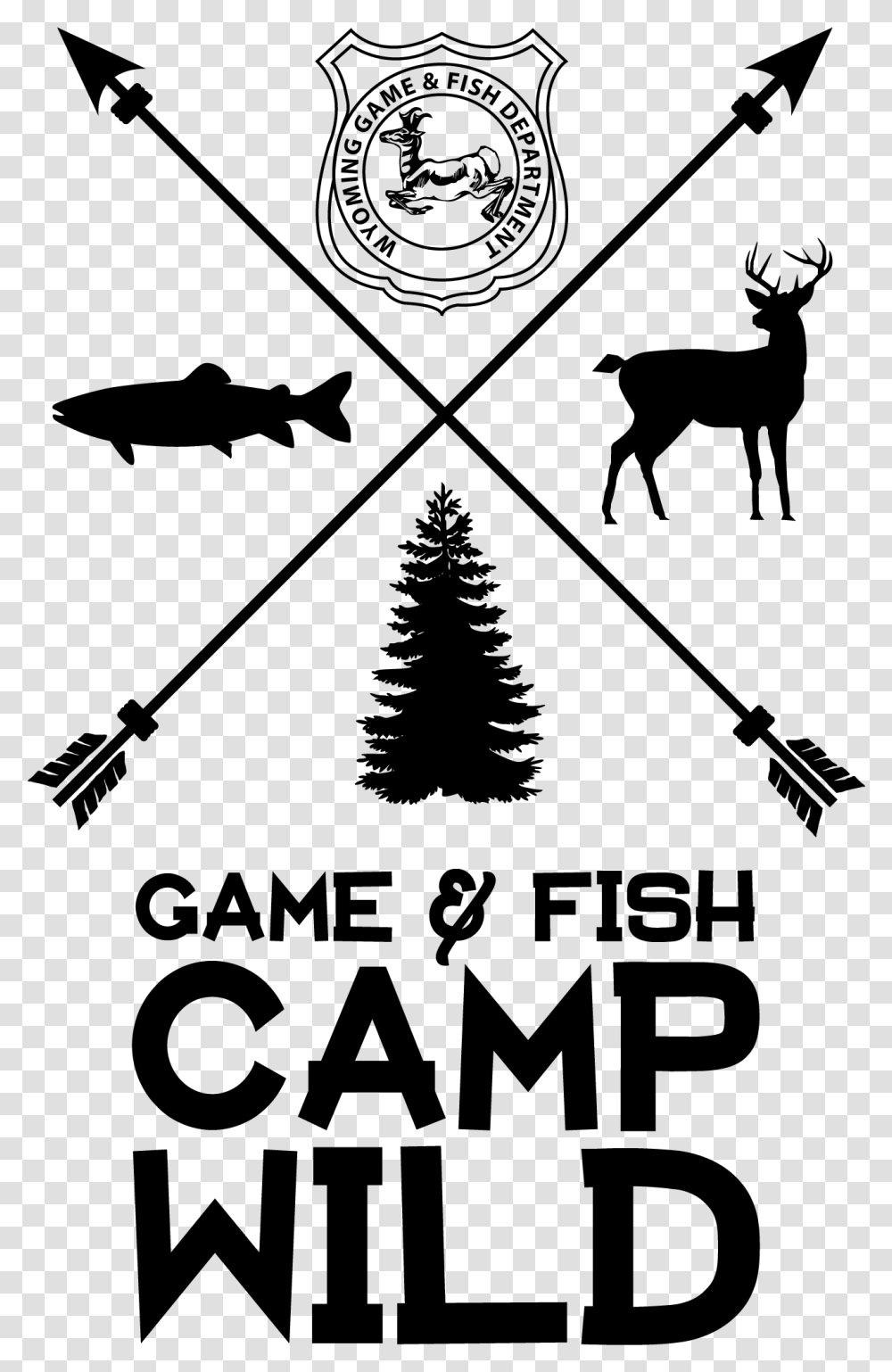 Learn About All Things Wild At Game And Fish Summer Pine Tree Silhouette, Gray, World Of Warcraft Transparent Png
