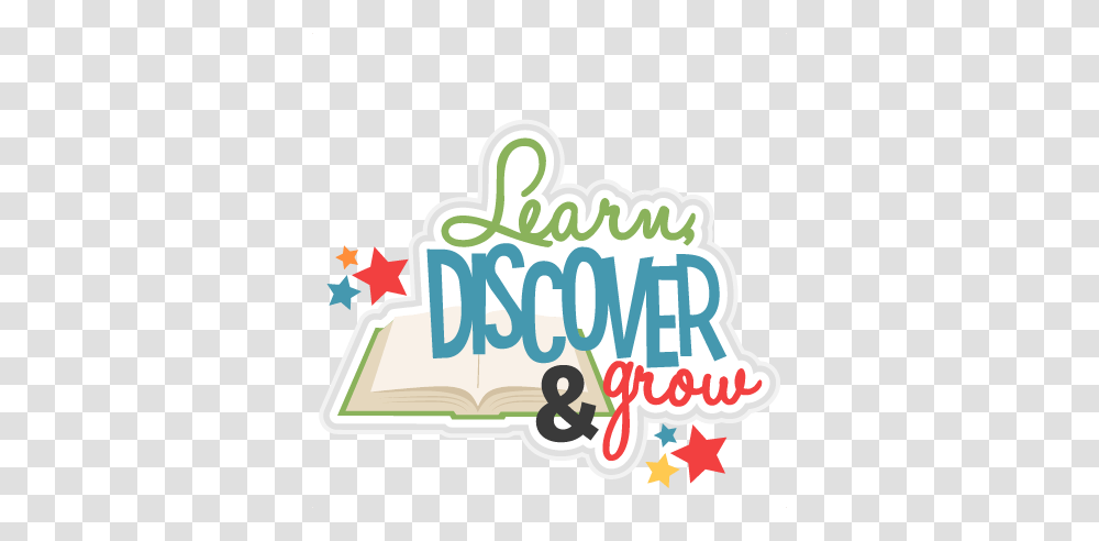 Learn Discover Grow Title Scrapbook Cute Clipart, Number, Label Transparent Png