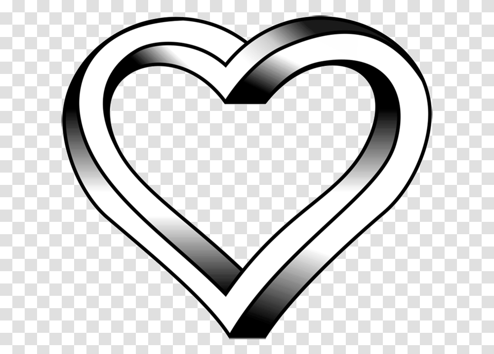 Learn How To Draw Impossible Heart Dra W The Impossible Heart 3d, Symbol, Text Transparent Png