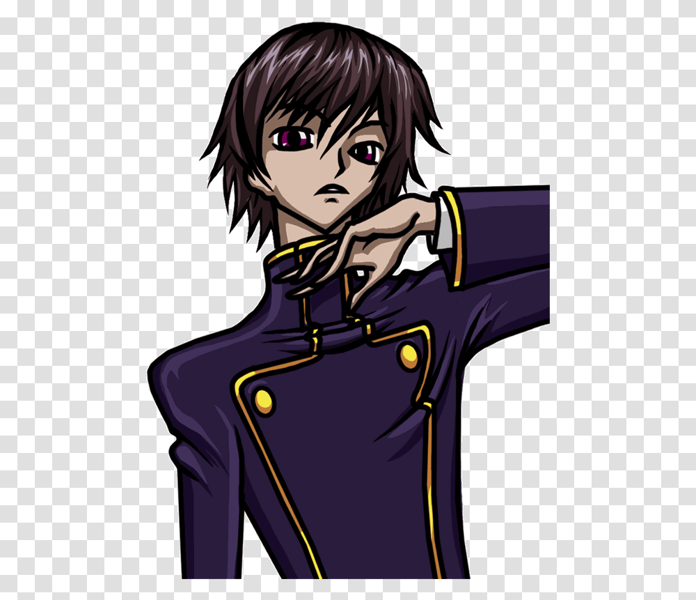Learn How To Draw Lelouch Lamperouge Lelouch Lamperouge, Manga, Comics, Book, Clothing Transparent Png