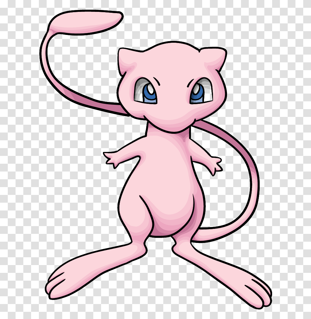 Learn How To Draw Mew Pokemon, Cupid, Animal Transparent Png