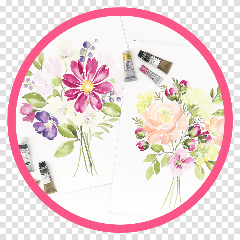 Learn How To Quickly Create Breathtaking Watercolor, Floral Design, Pattern Transparent Png