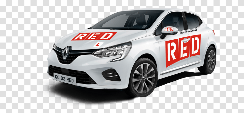 Learn To Drive From Only 13h Red Driving School Renault Clio 2020, Car, Vehicle, Transportation, Automobile Transparent Png