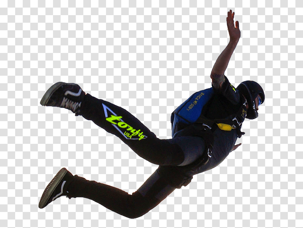 Learn To Skydive Sky Diving Clipart Full Size Person Skydiving, Athlete, Sport, People, Acrobatic Transparent Png