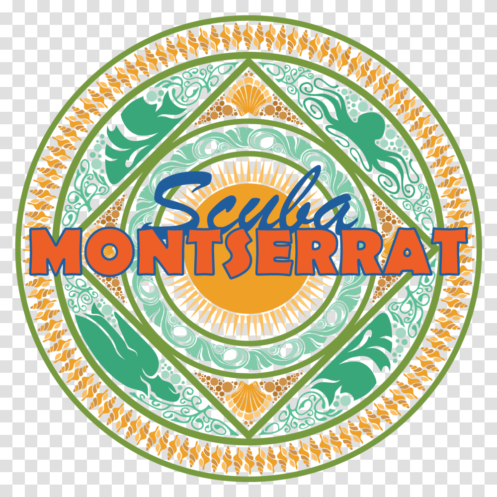 Learn To Swim With Scuba Montserrat Underwater Diving, Logo, Symbol, Trademark, Badge Transparent Png