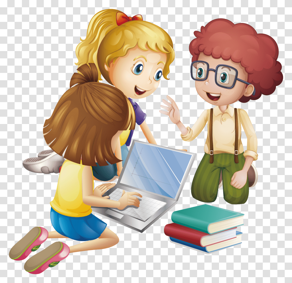 Learning Clip Art, Person, Girl, Female, Reading Transparent Png