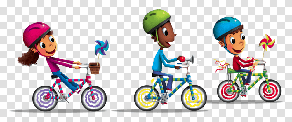 Learning To Ride A Bike Clipart Share With Us Highlights Bike Parade Clip Art, Wheel, Machine, Helmet, Clothing Transparent Png