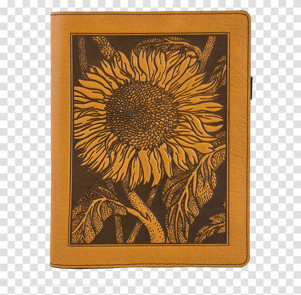 Leather Composition Notebook Cover Leather Sunflower Cases, Rug, Wood Transparent Png