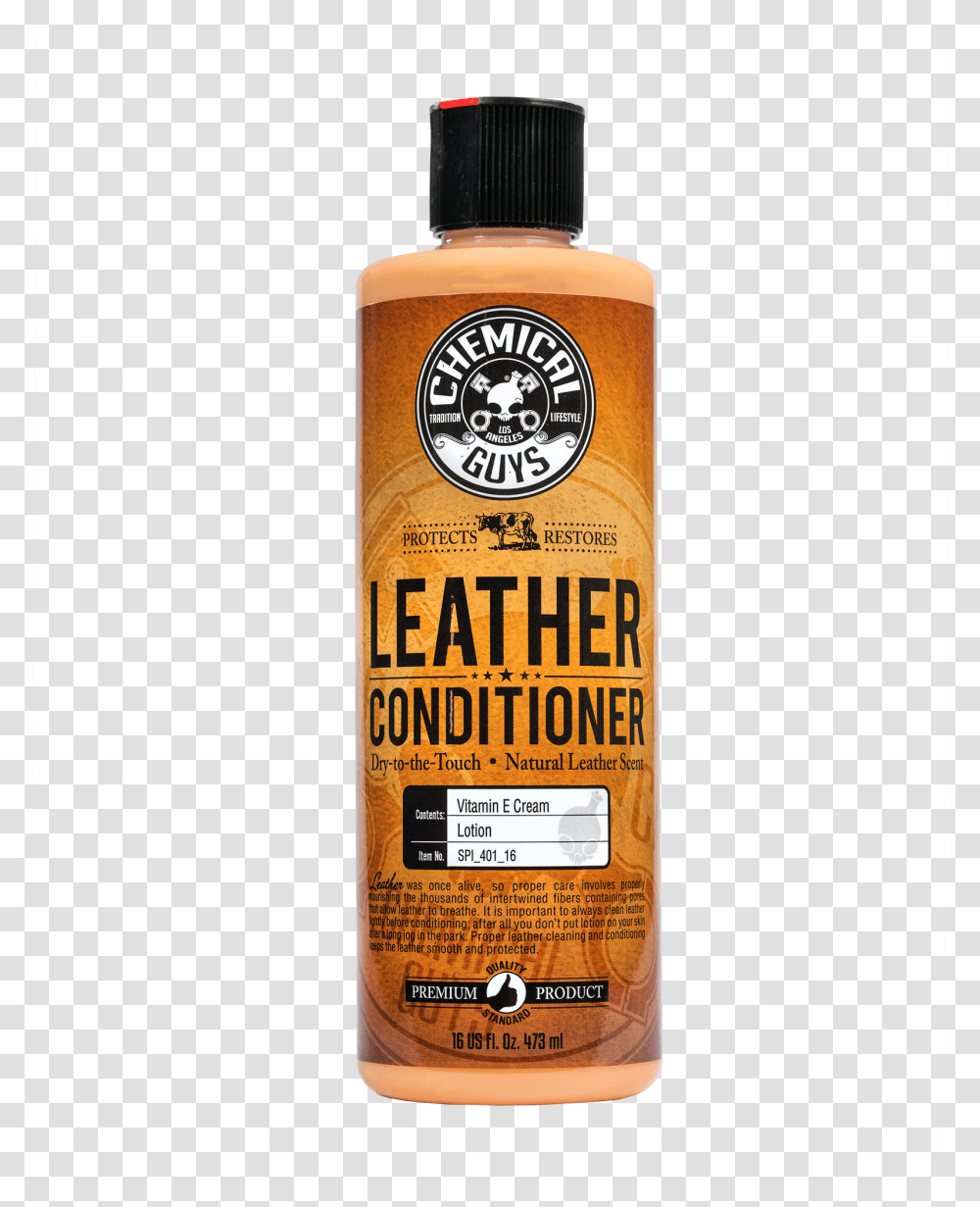 Leather Conditioner Chemical Guys, Bottle, Label, Shampoo Transparent Png