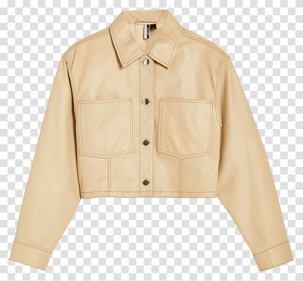 Leather Jacket, Apparel, Coat, Khaki Transparent Png