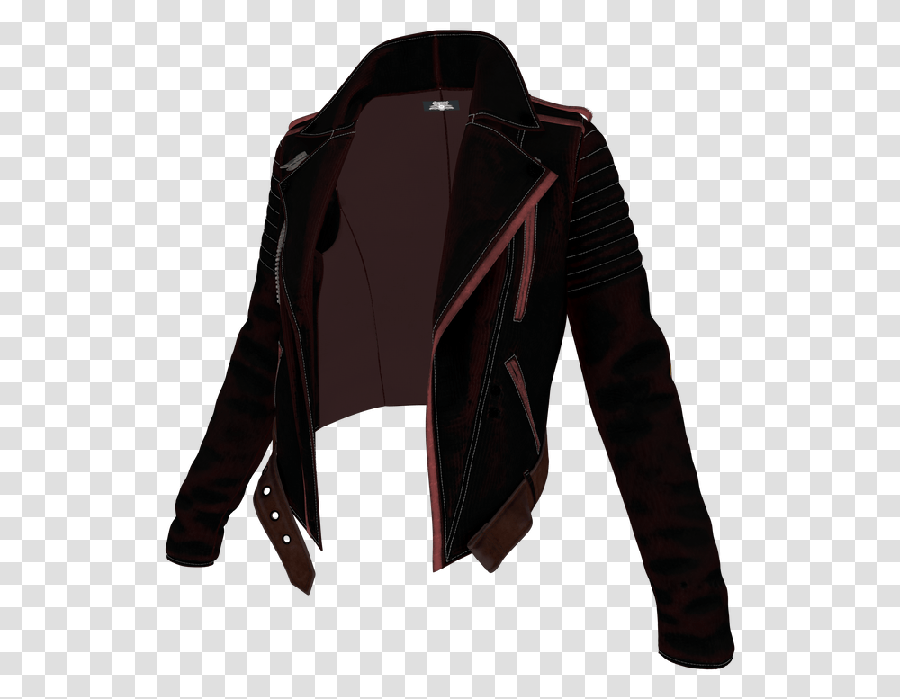 Leather Jacket, Apparel, Coat, Overcoat Transparent Png