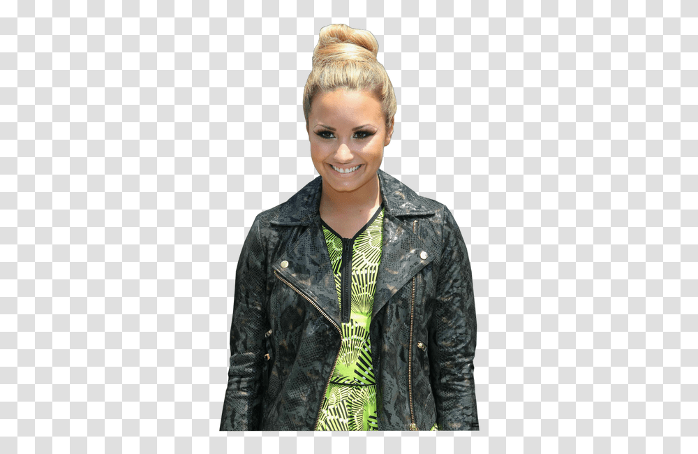 Leather Jacket, Apparel, Coat, Person Transparent Png