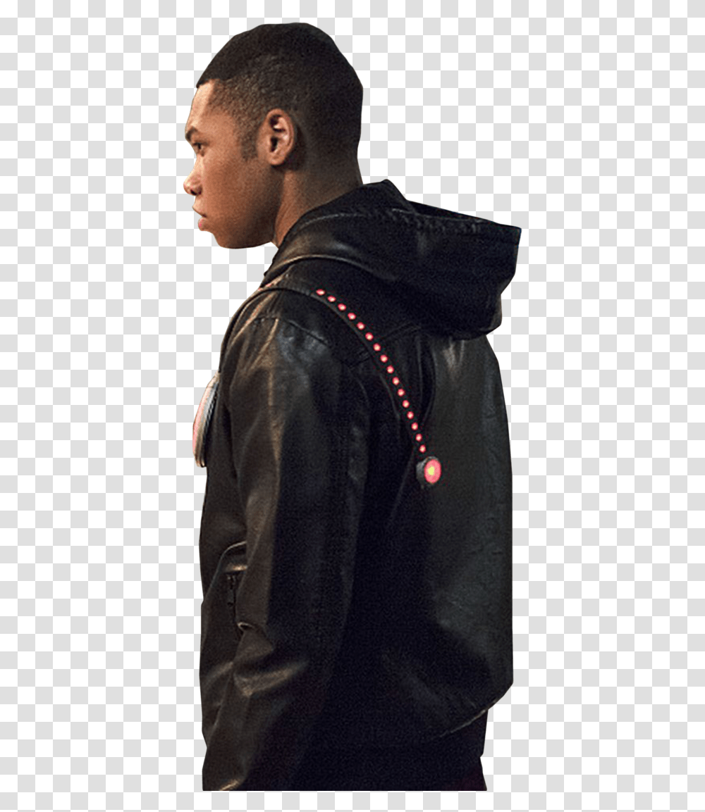 Leather Jacket, Apparel, Coat, Person Transparent Png