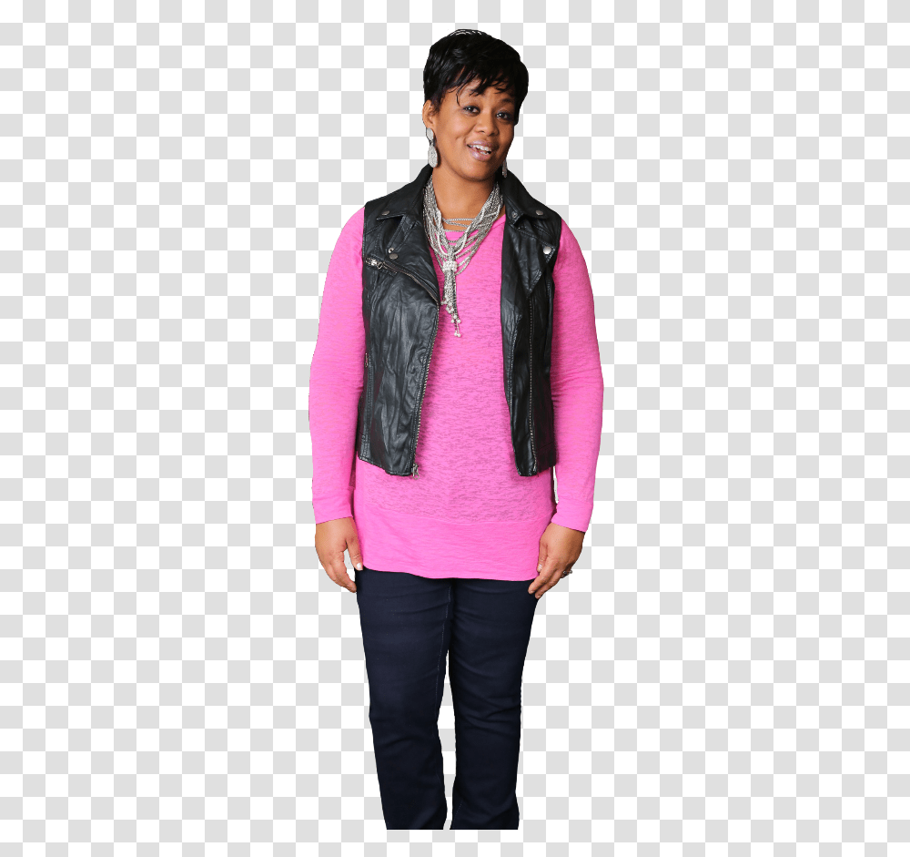 Leather Jacket, Apparel, Coat, Person Transparent Png