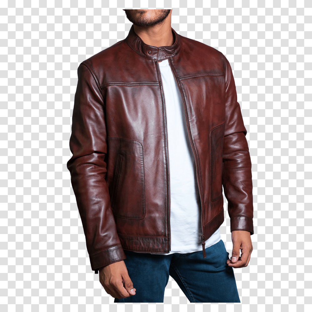 Leather Jacket, Apparel, Coat, Person Transparent Png