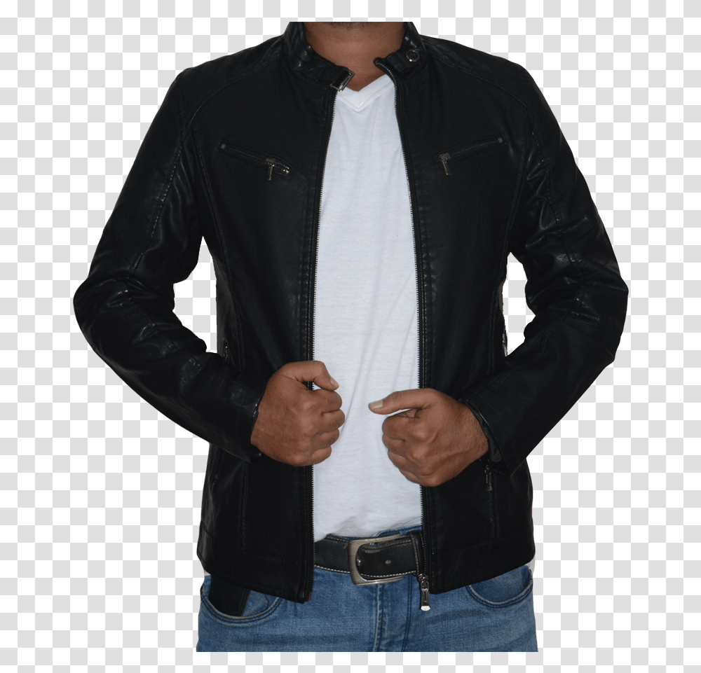 Leather Jacket, Apparel, Sleeve, Coat Transparent Png