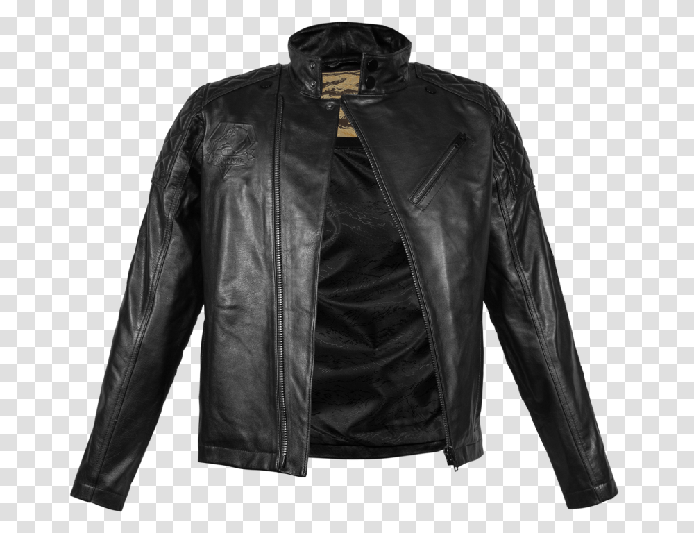 Leather Jacket, Coat, Apparel, Person Transparent Png