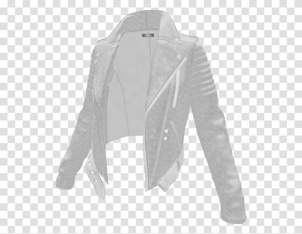 Leather Jacket, Coat, Long Sleeve, Fashion Transparent Png