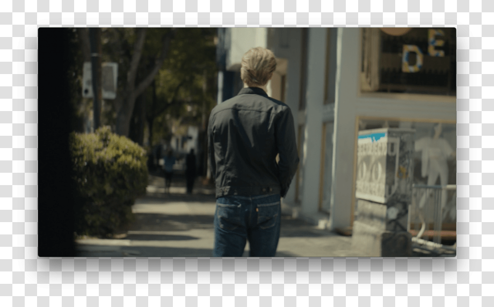 Leather Jacket Download Walking, Person, Pants, Sleeve Transparent Png