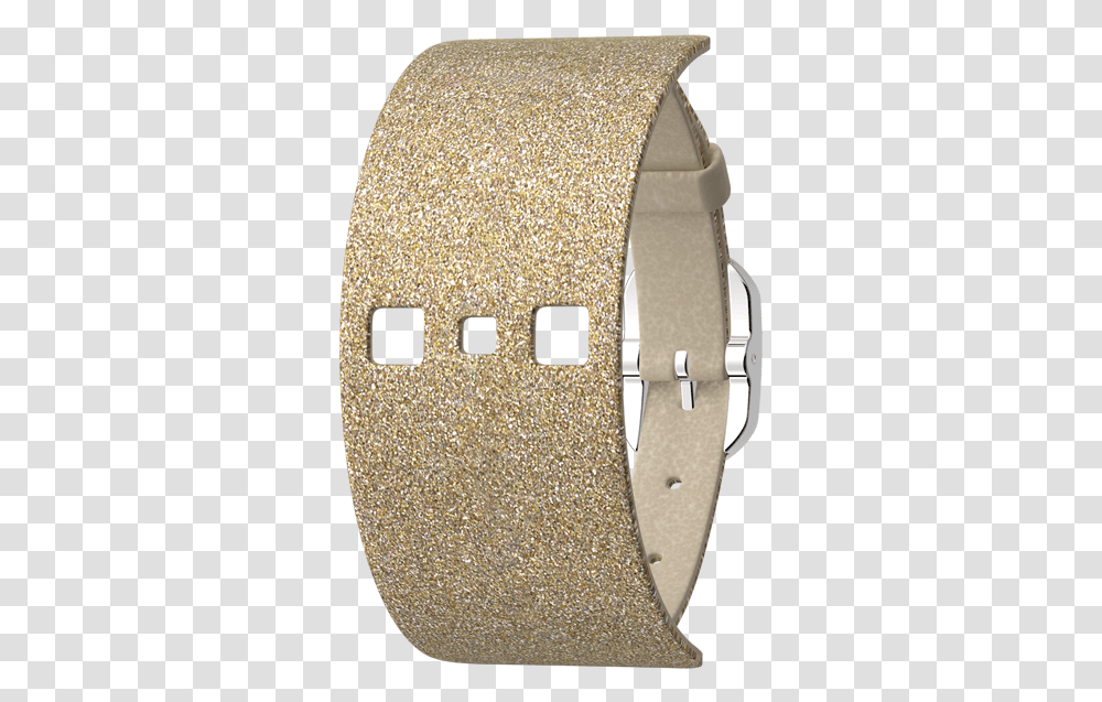 Leather Strap Single Wrap Cream Gold Glitter Silver Finish Buckle Solid, Rug, Light, Accessories, Accessory Transparent Png