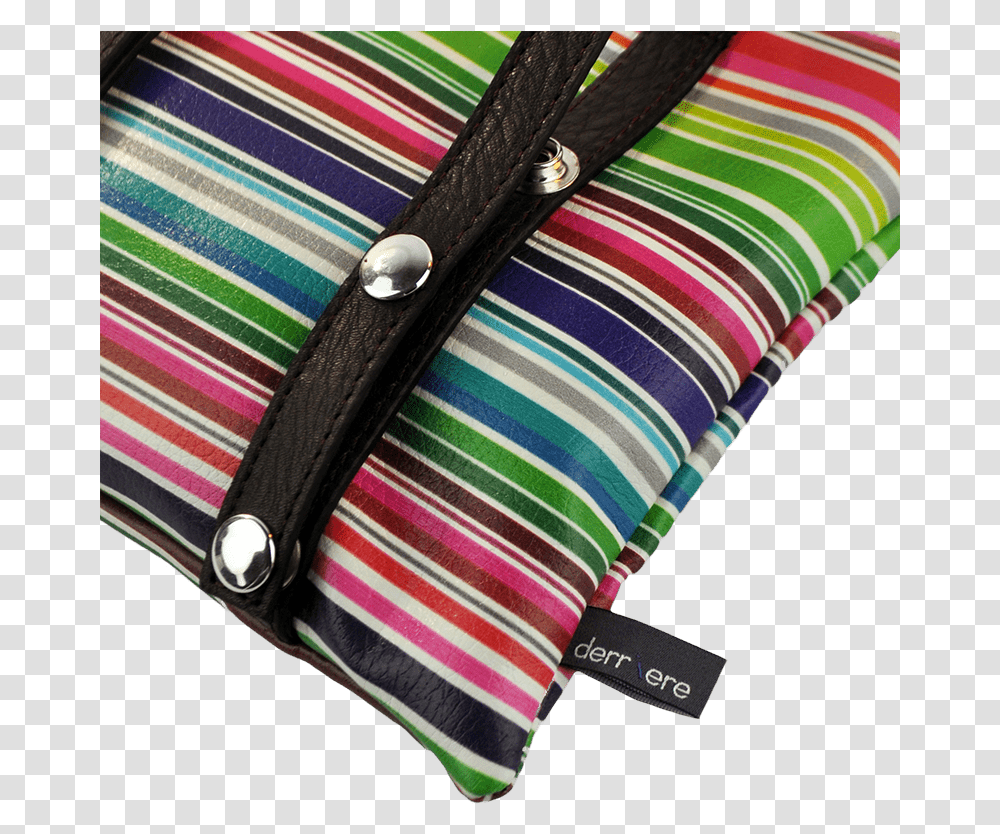 Leather String Belt Bag Multicolor Horizontal Stripes Wristlet, Accessories, Accessory, Handbag, Purse Transparent Png