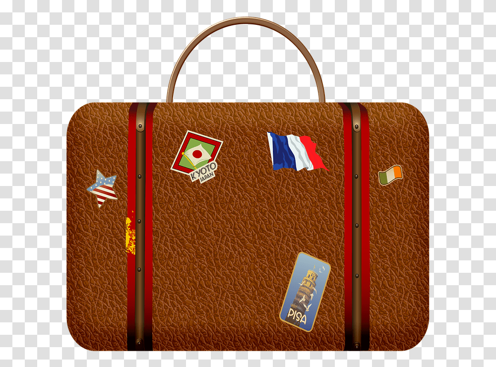 Leather Suitcase Luggage Baggage Antique Leather Tote Bag, Purse, Handbag, Accessories, Accessory Transparent Png
