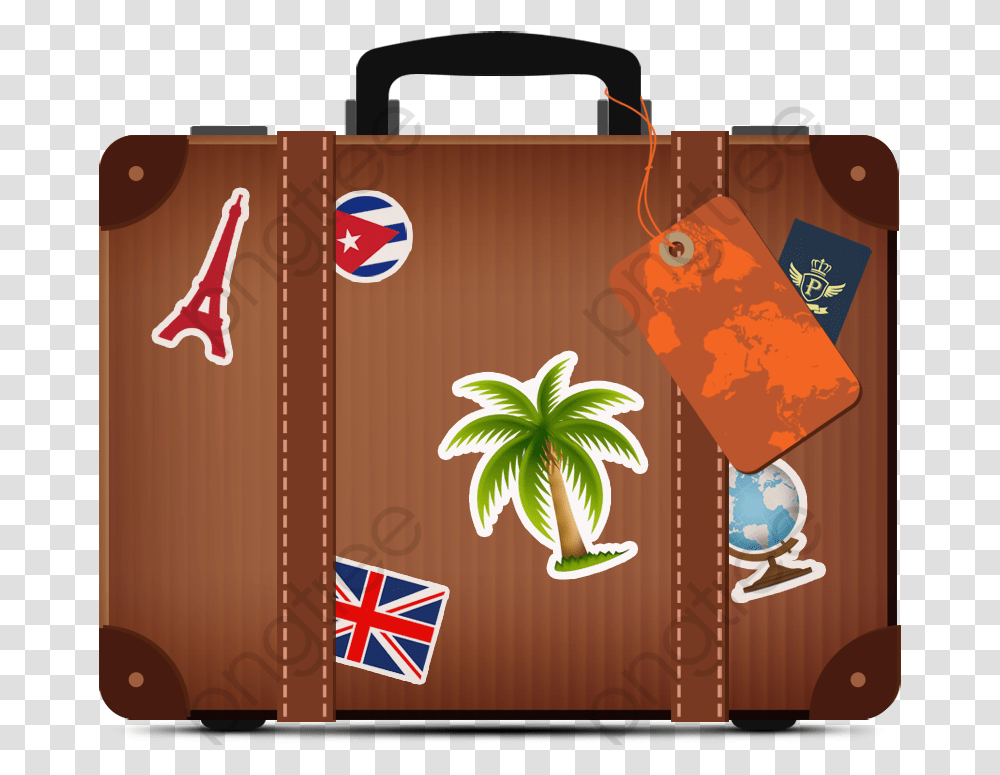 Leather Suitcase Mala, Bag, Purse, Handbag, Accessories Transparent Png