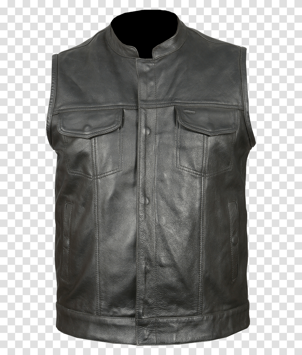 Leather Vest Mens, Apparel, Lifejacket, Coat Transparent Png